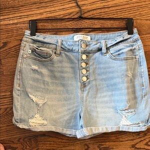 Judy Blue Blue Distressed Jean Shorts